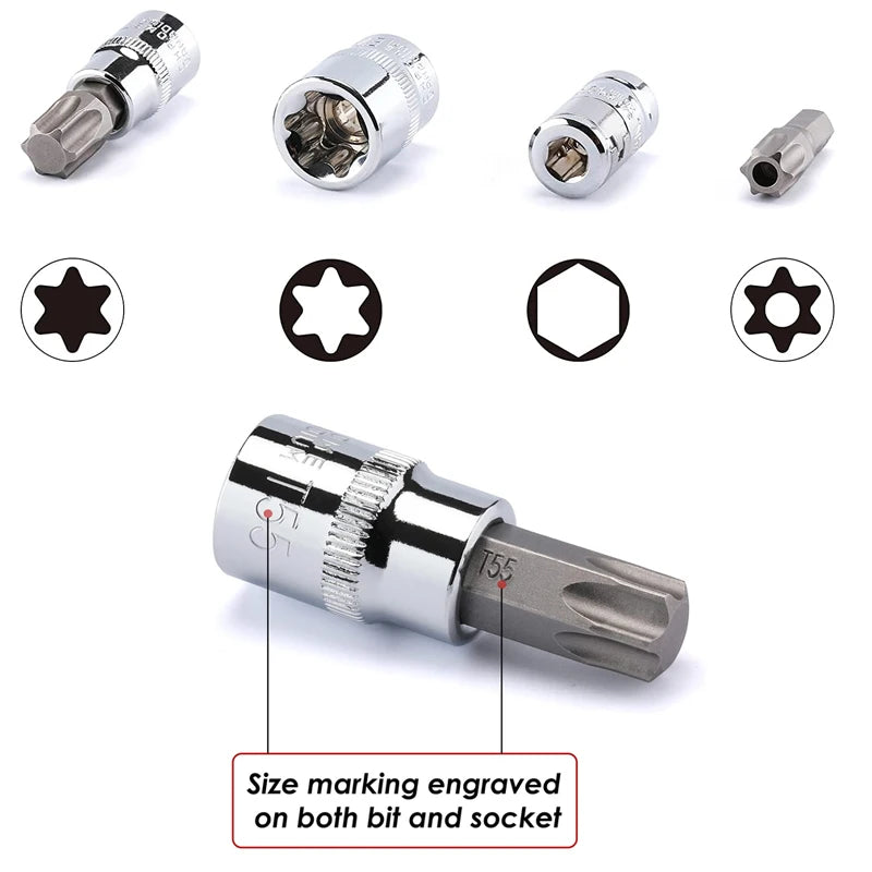 Torx and E-Torx Socket Set