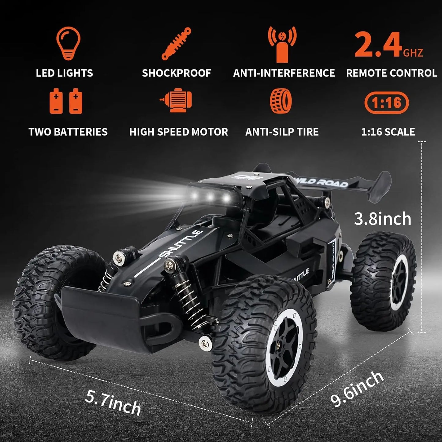 1:16 Terrain Crawler 2WD RC Car