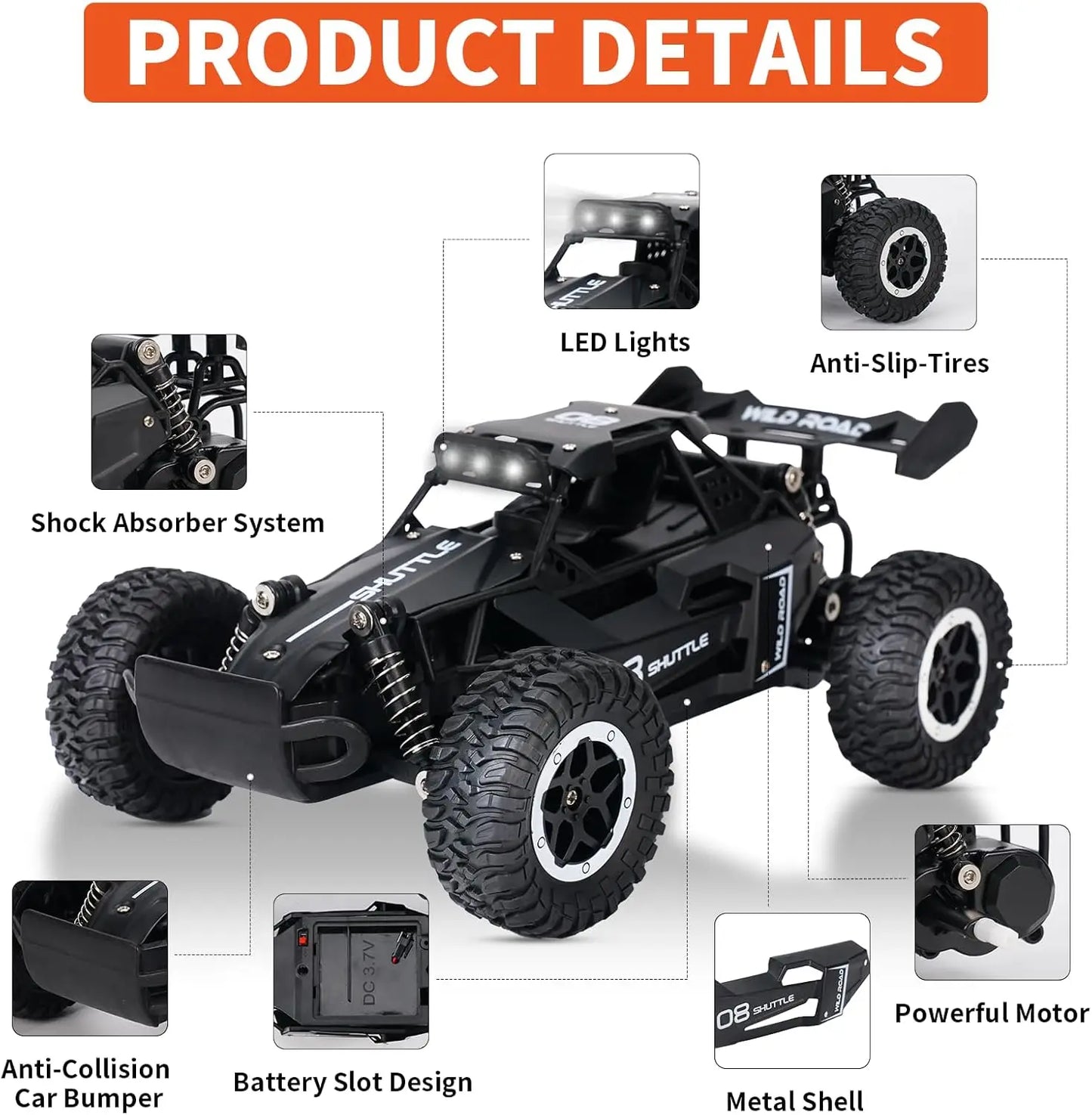 1:16 Terrain Crawler 2WD RC Car